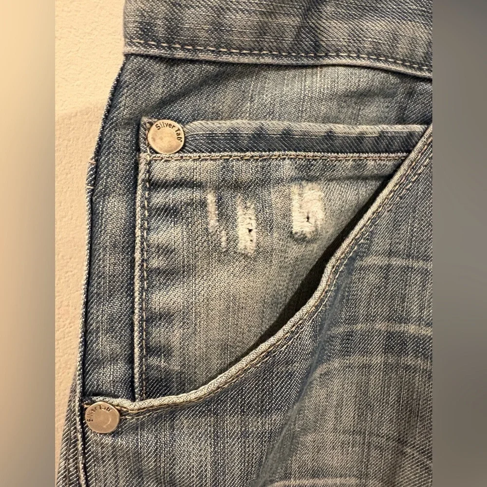 vintage Y2K silver tab levi’s boot cut size 38 x 32 actual distressed faded